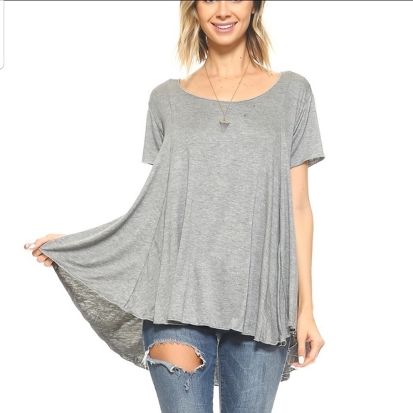 Tops - SALE LAST 1 Any 2 $20 Grey Hi Low Tunic